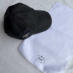 Prada Logo Baseball Cap - Black